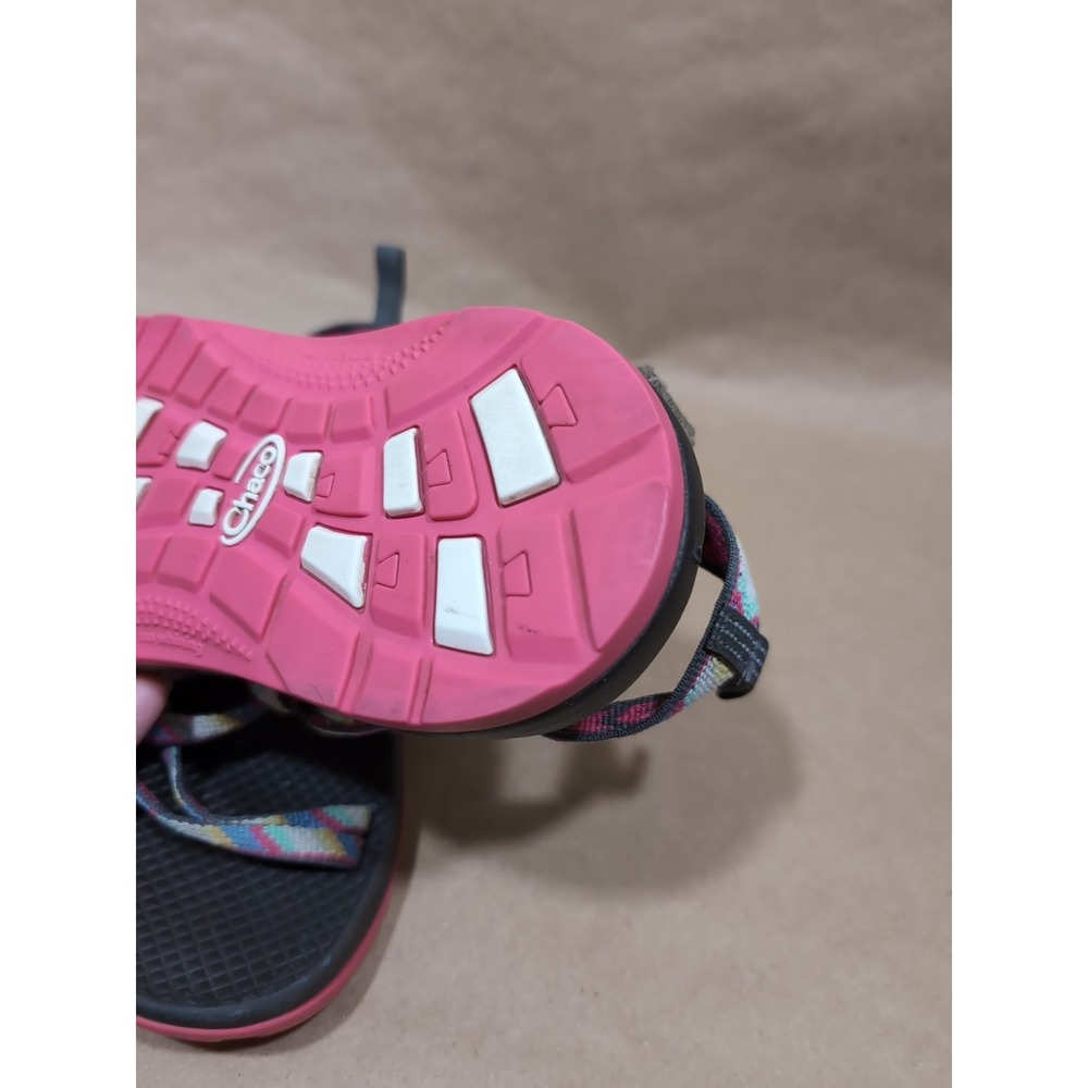 Chaco Girls Size 4 ZX1 EcoTread Fletched Pink Sport Sandal‎ Strappy Athletic - Picture 9 of 9